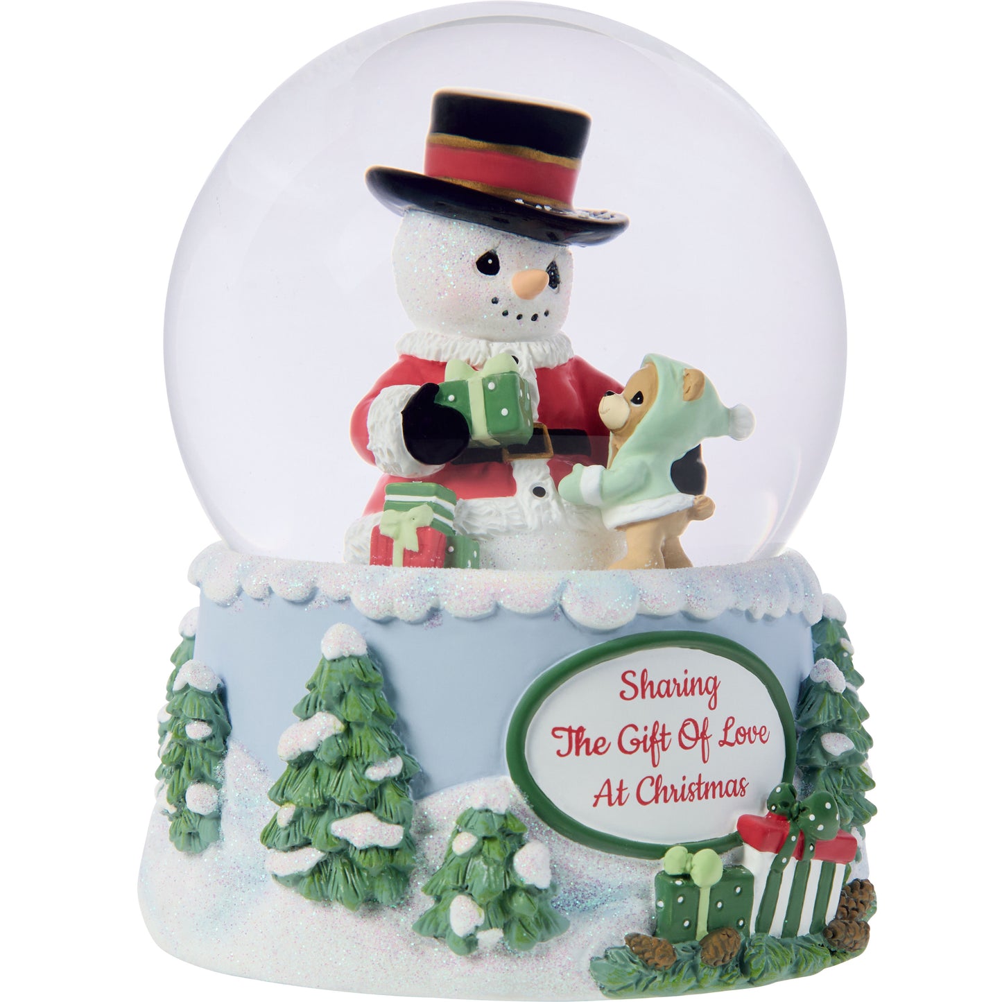 Sharing The Gift Of Love At Christmas Annual Snowman Snow Globe