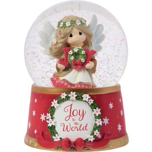 Joy To The World Annual Angel Snow Globe