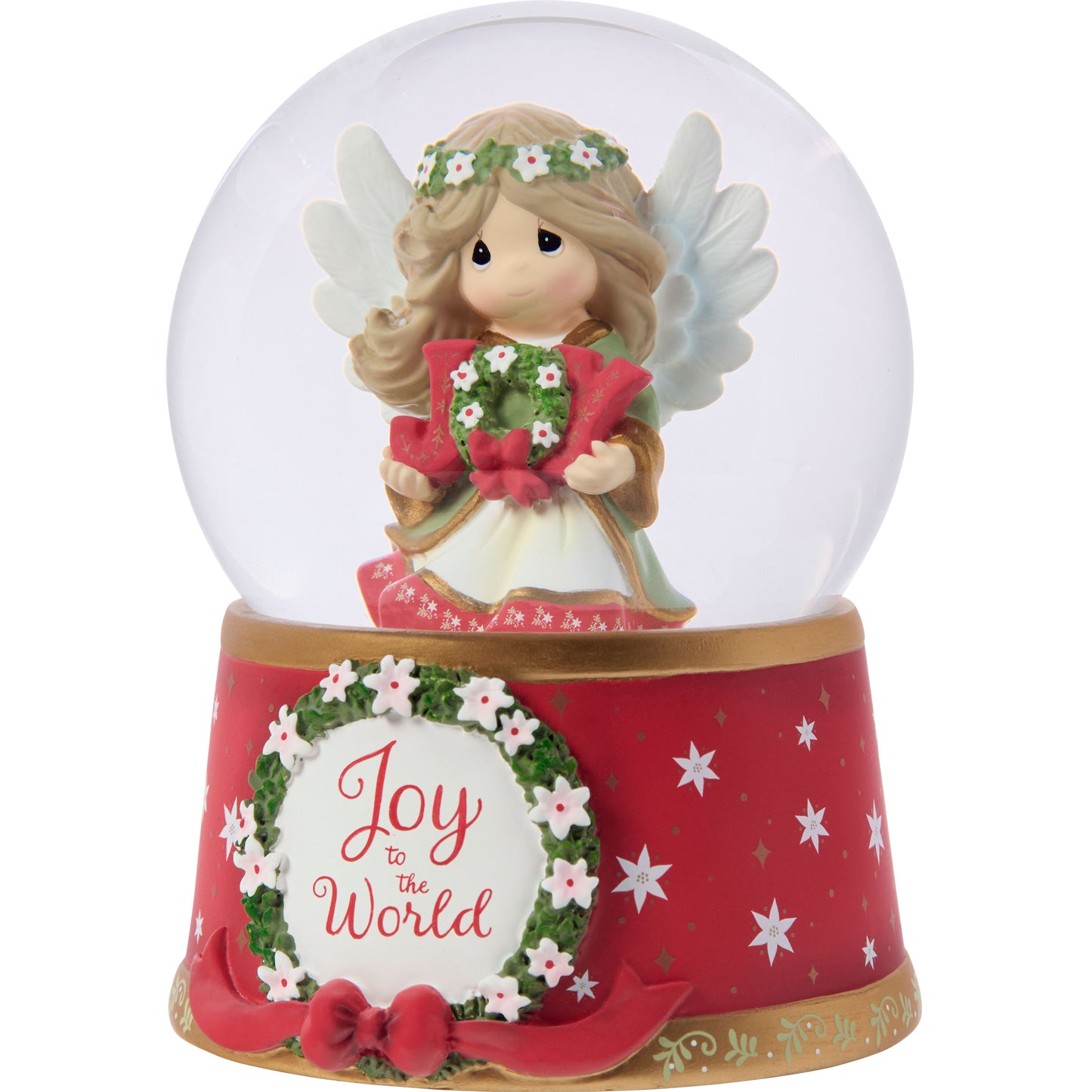 Joy To The World Annual Angel Snow Globe