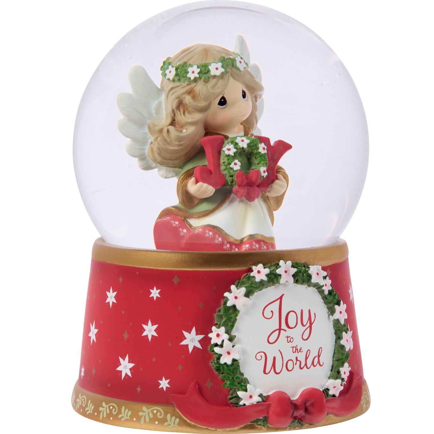 Joy To The World Annual Angel Snow Globe