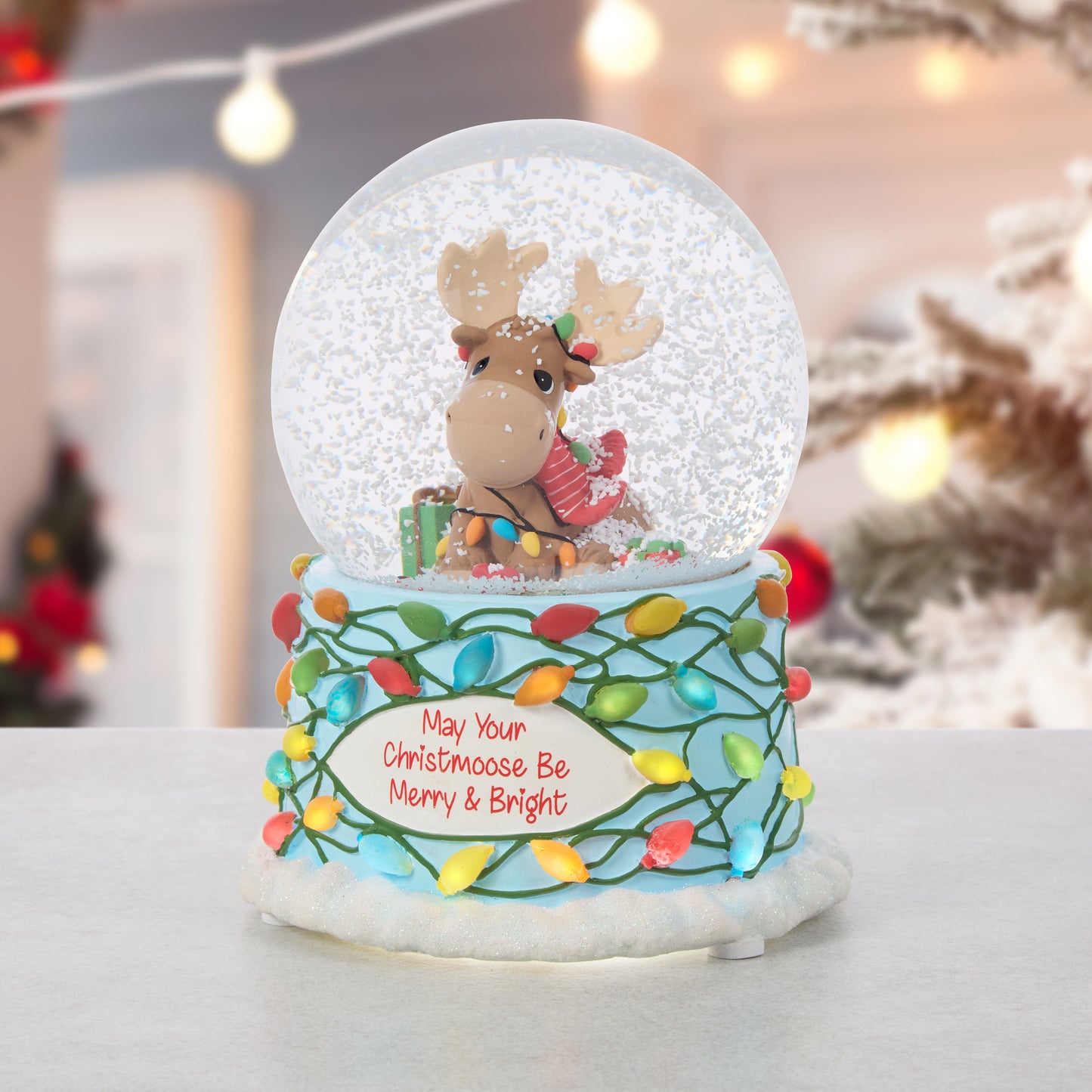 May Your Christmoose Be Merry And Bright Snow Globe