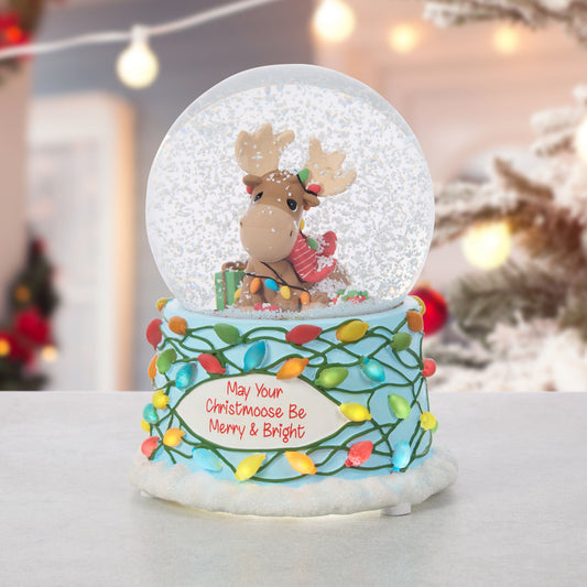 May Your Christmoose Be Merry And Bright Snow Globe
