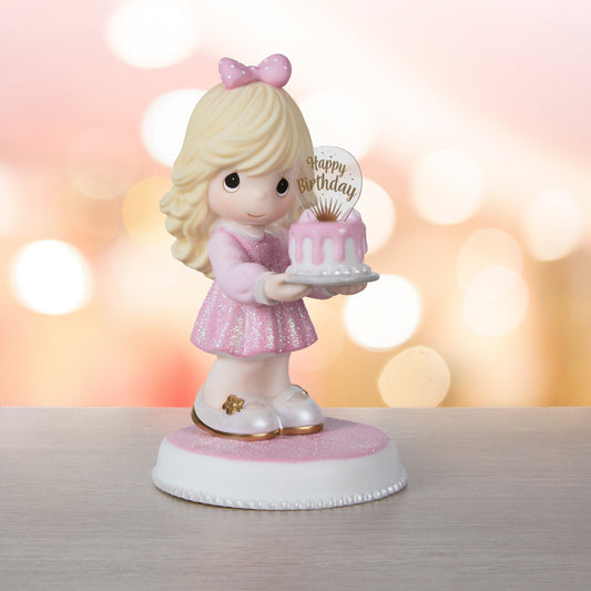 You're As Sweet As Can Be Blonde Birthday Figurine