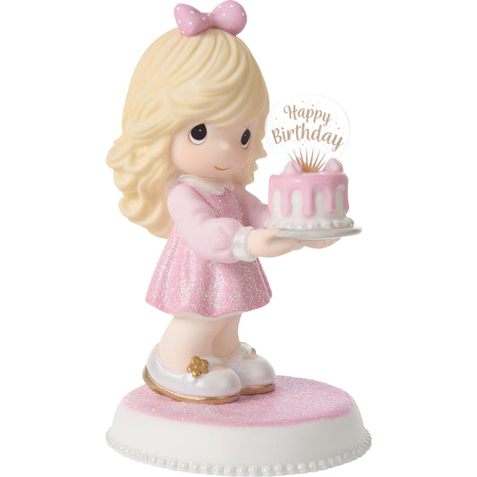 You're As Sweet As Can Be Blonde Birthday Figurine