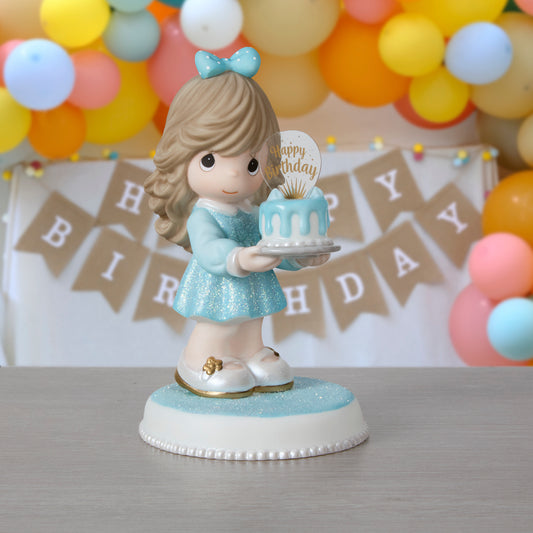 You're As Sweet As Can Be Brunette Birthday Figurine