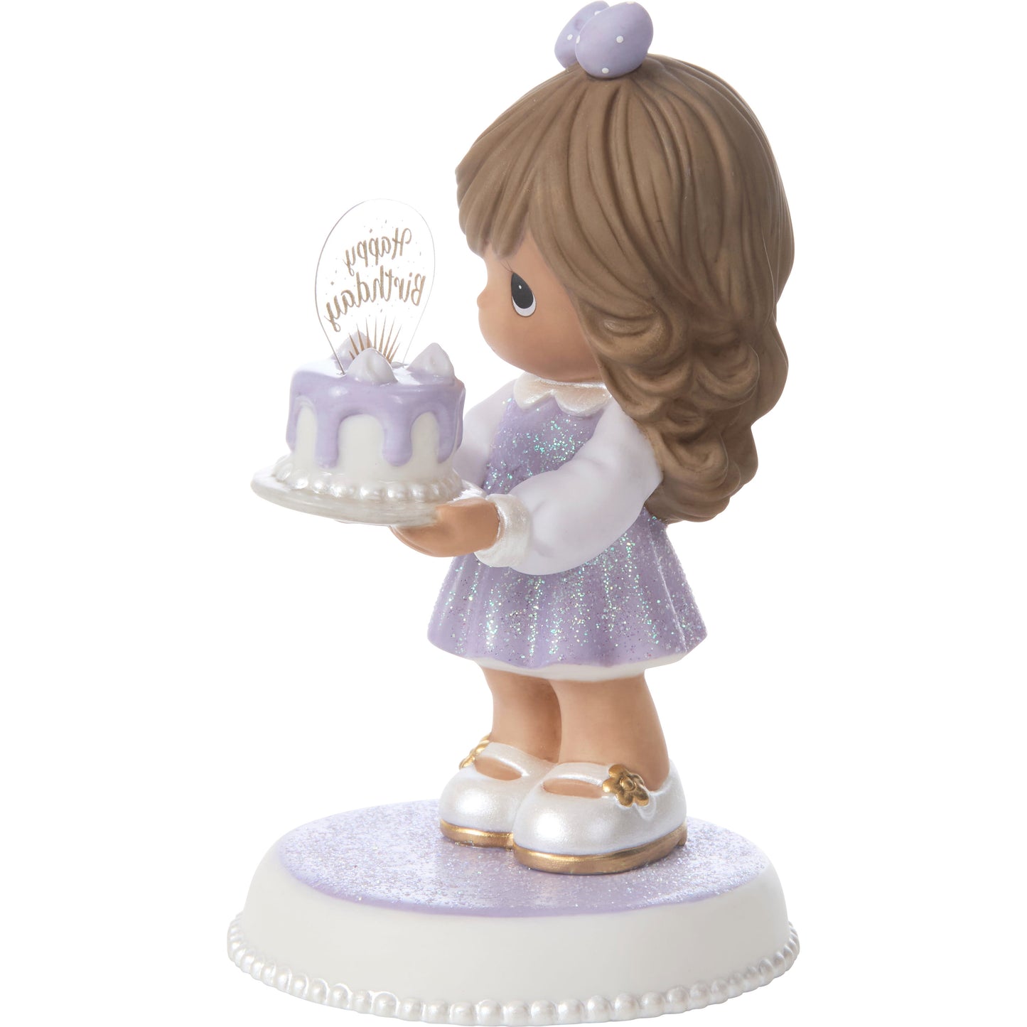 You're As Sweet As Can Be Brunette/Medium Skin Tone Birthday Figurine