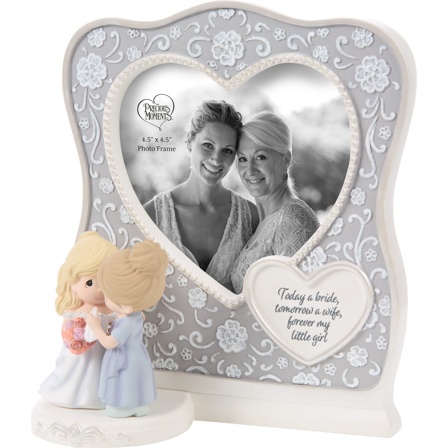 Today A Bride, Tomorrow A Wife, Forever My Little Girl Mom And Bride Photo Frame