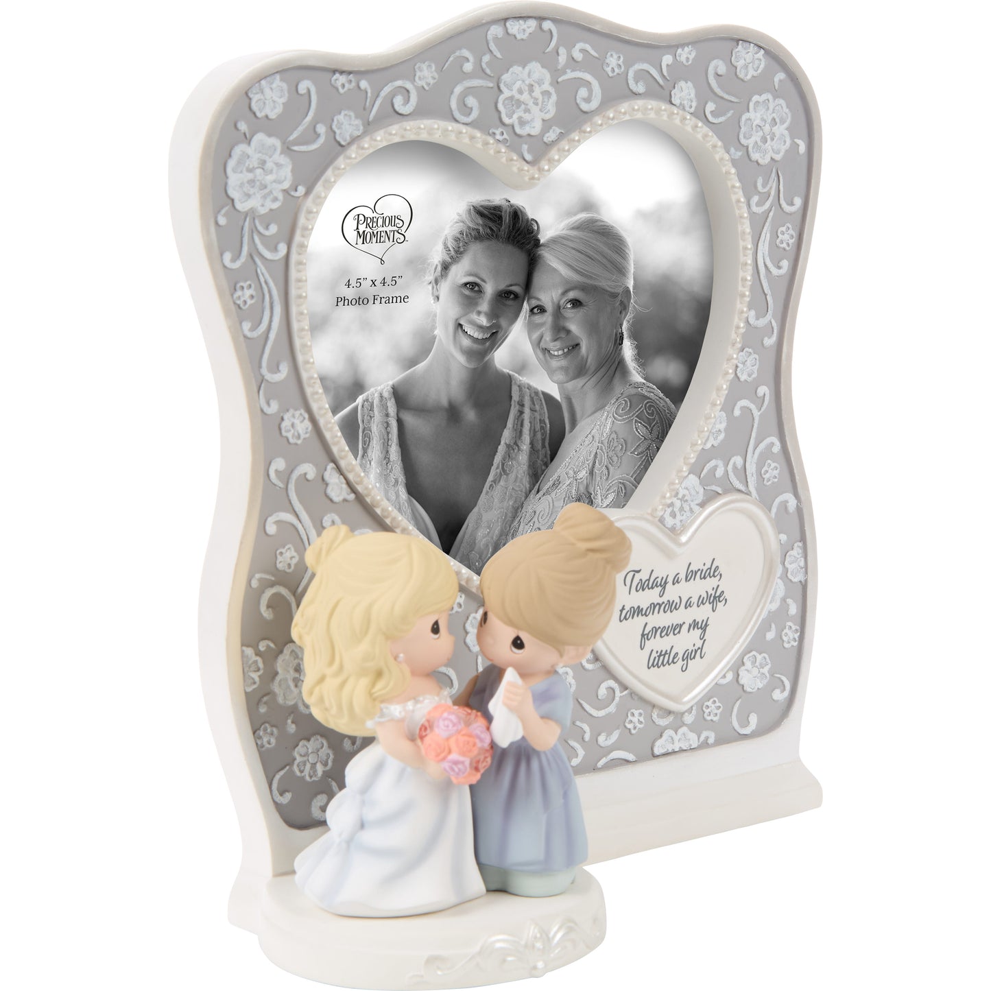 Today A Bride, Tomorrow A Wife, Forever My Little Girl Mom And Bride Photo Frame