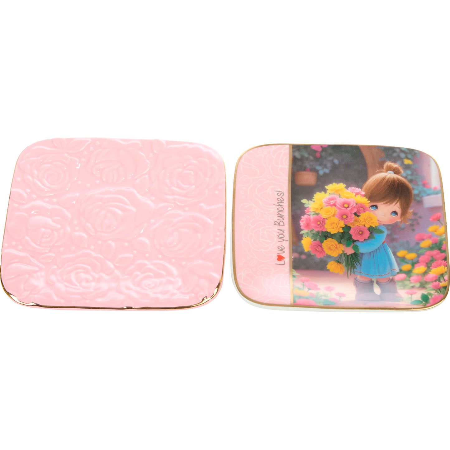 Love You Bunches! Trinket Trays, Girl, Set Of 2