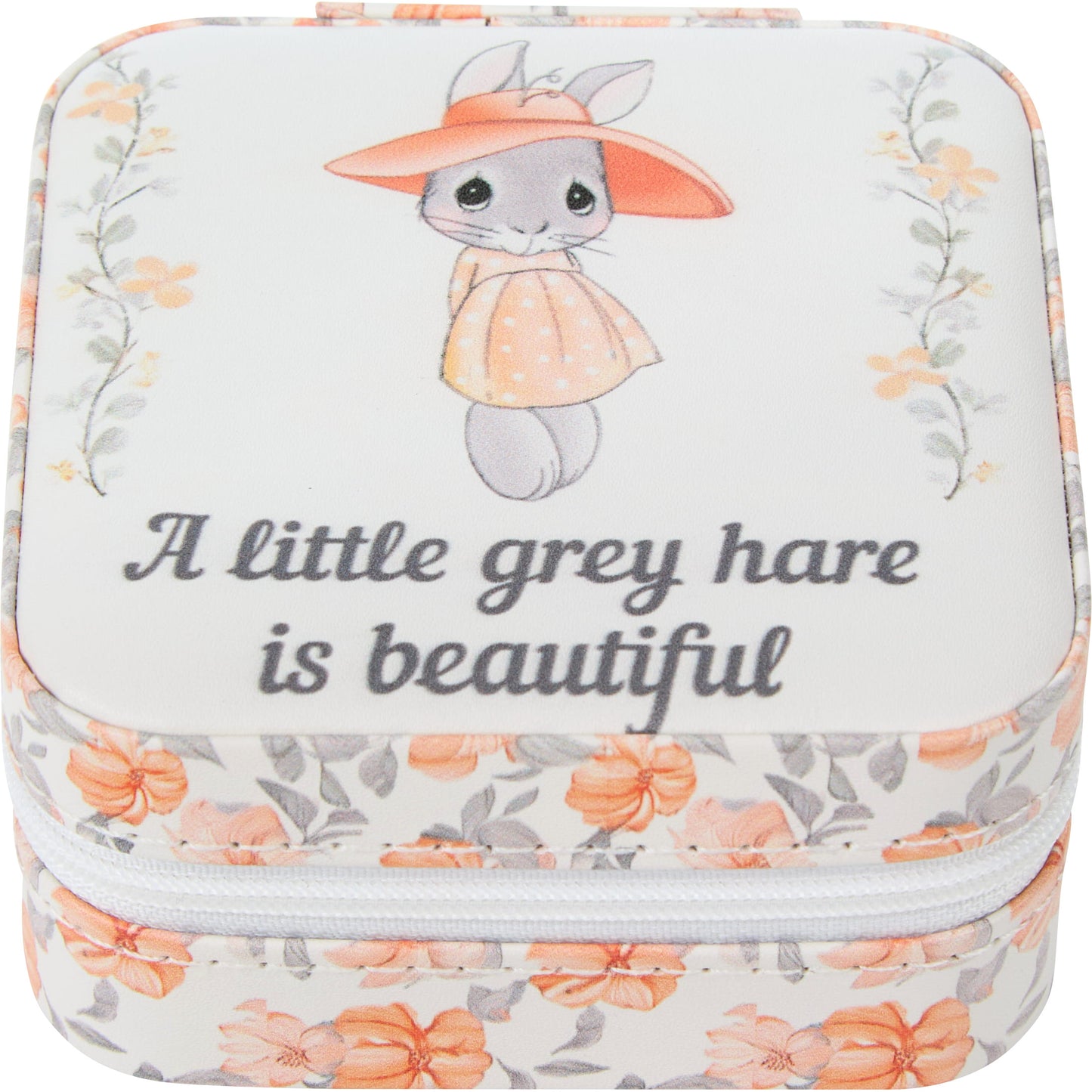 A Little Grey Hare Is Beautiful Travel Jewelry Box