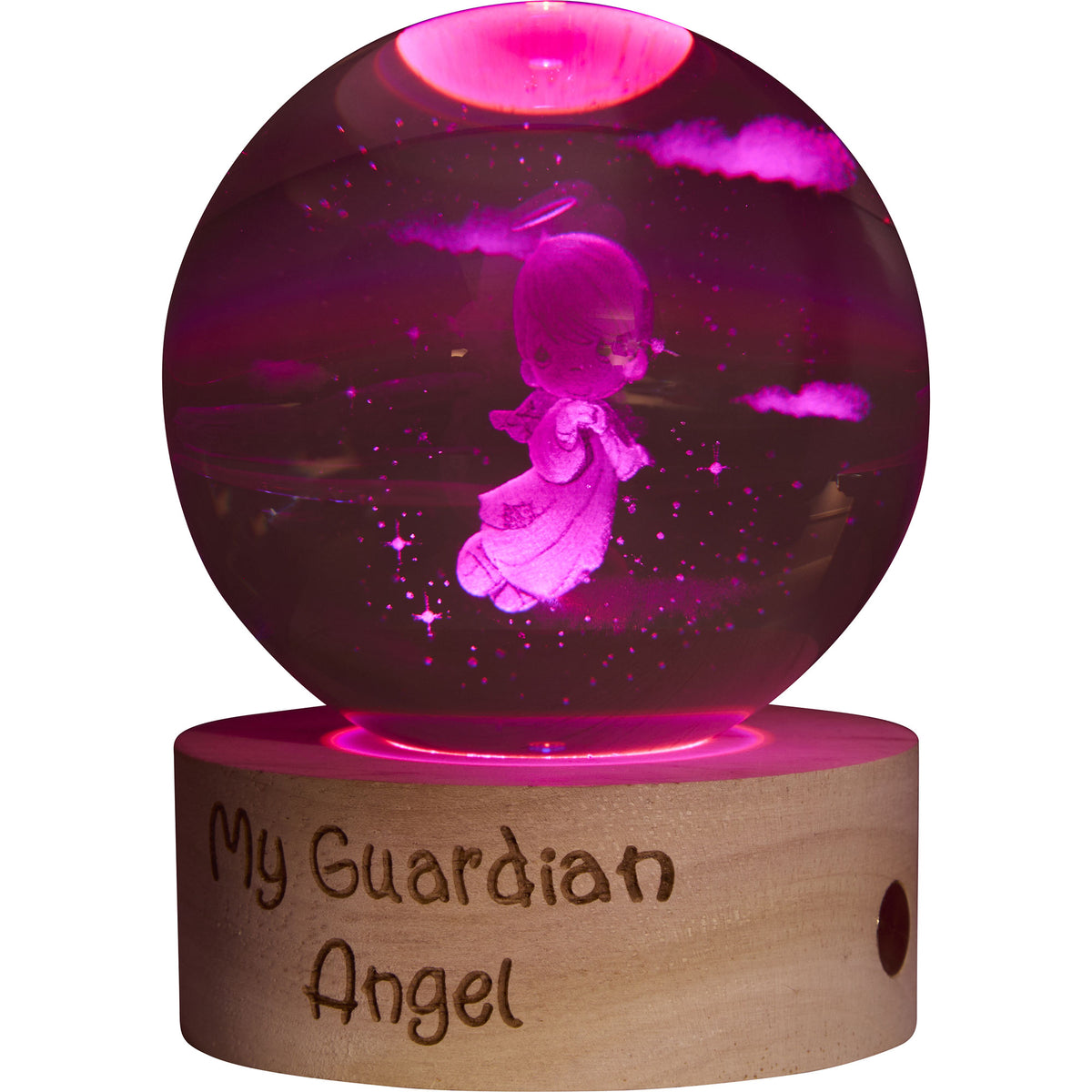 Timmy Angel Light Up Laser Etched Ball