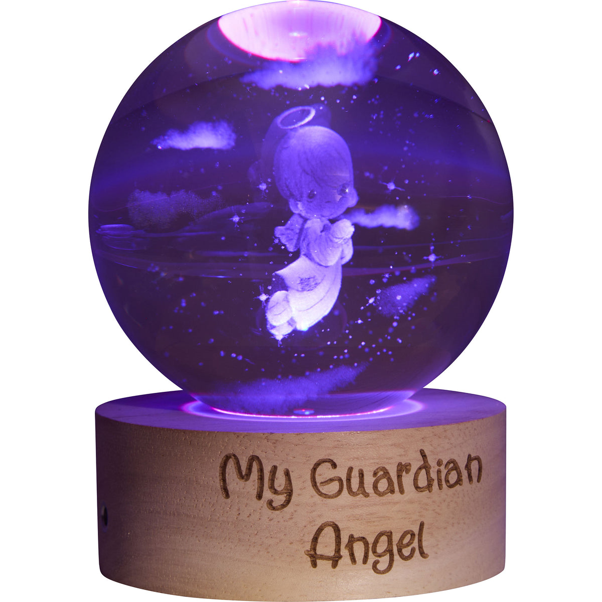 Timmy Angel Light Up Laser Etched Ball