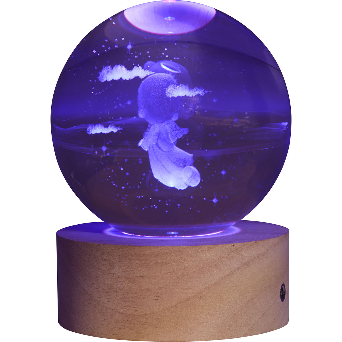 Timmy Angel Light Up Laser Etched Ball