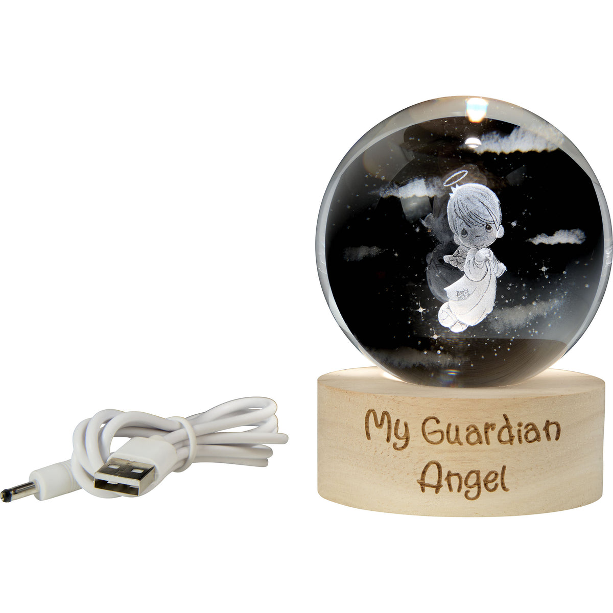 Timmy Angel Light Up Laser Etched Ball