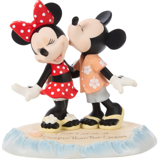 Our Love Is Deeper Than The Ocean Disney Mickey Mouse And Minnie Mouse Figurine