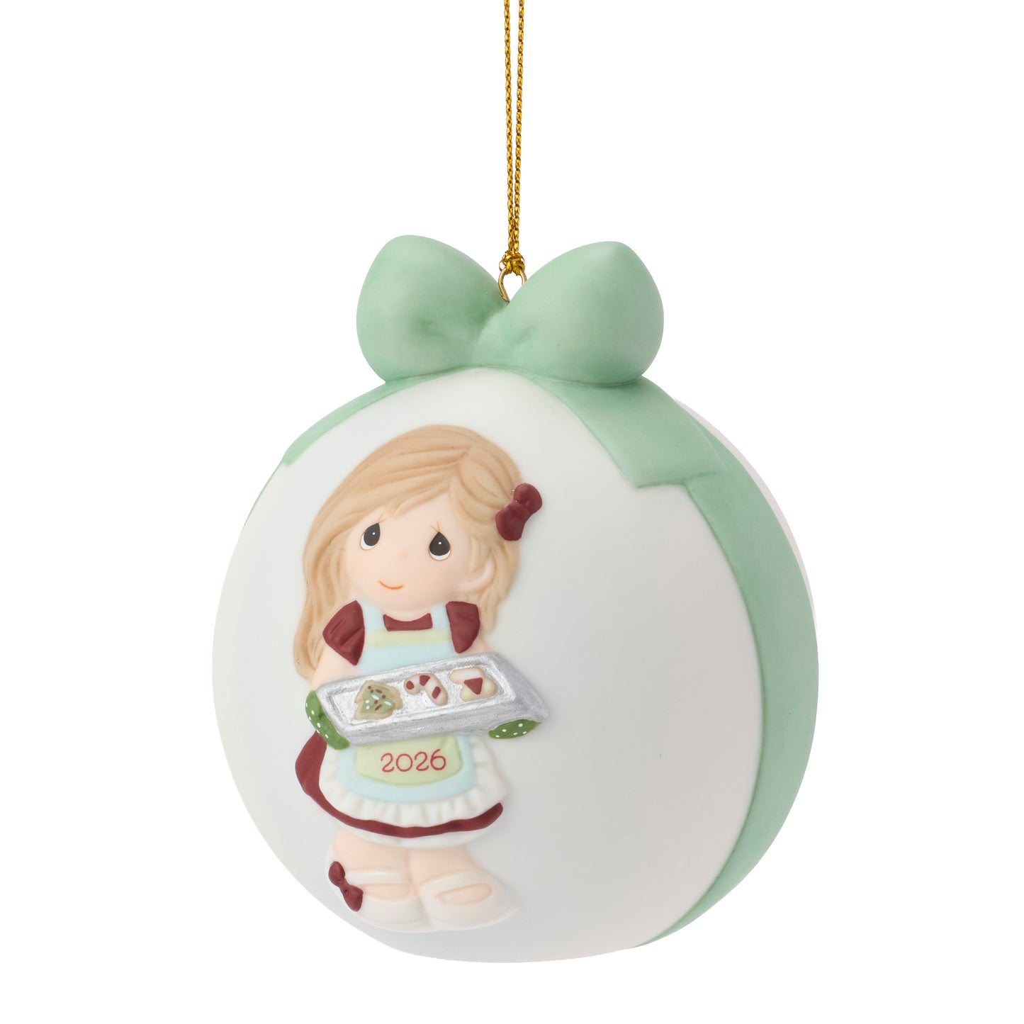 Baking Sweet Memories 2026 Dated Girl Ball Ornament