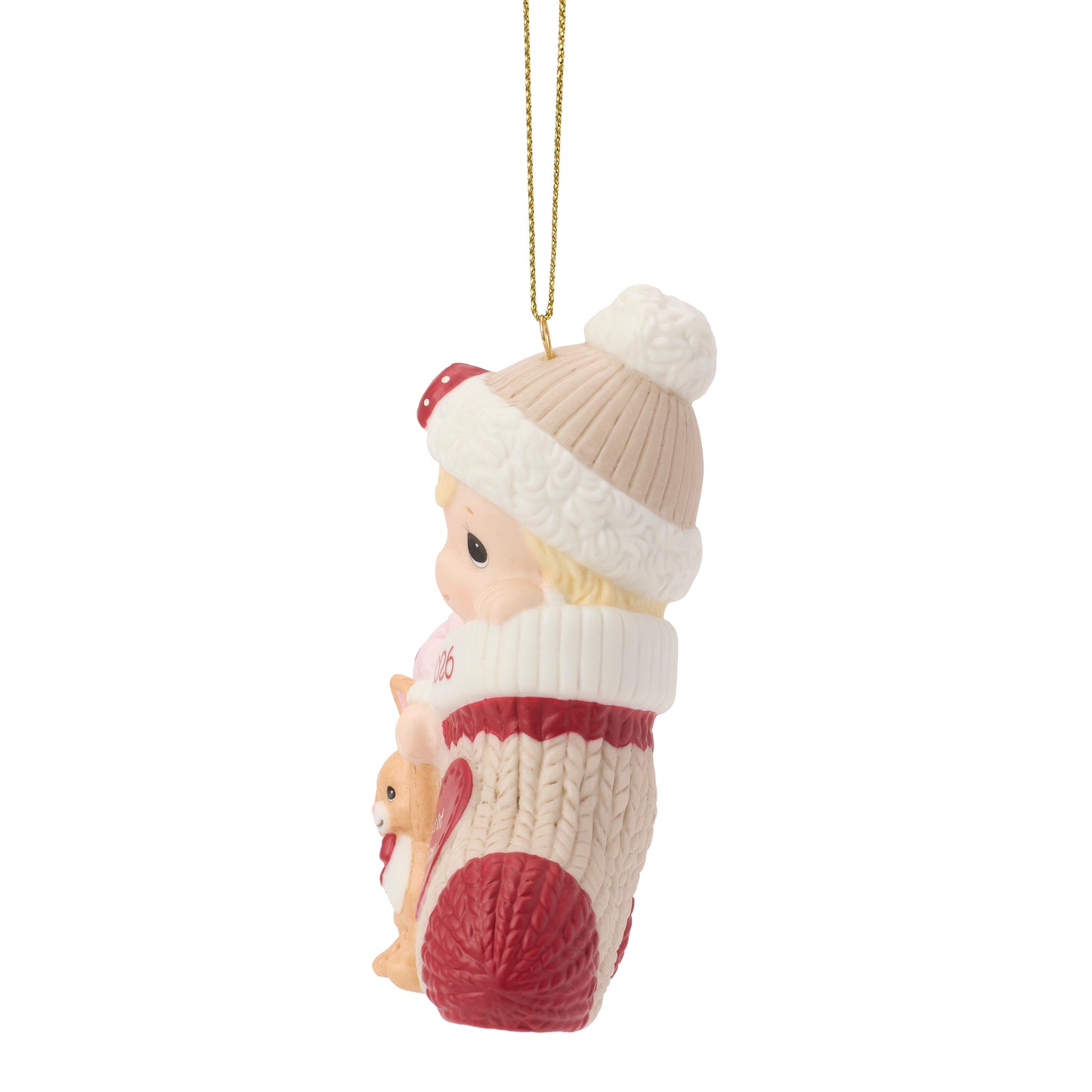 Baby's First Christmas 2026 Dated Girl Ornament