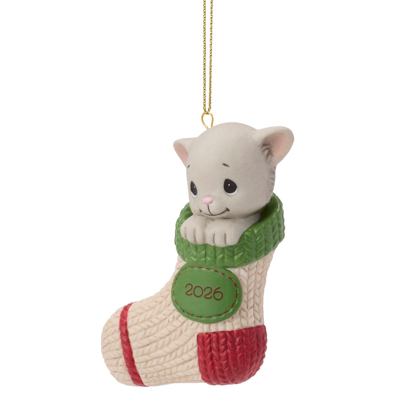 Purr-fectly Cozy Christmas 2026 Dated Cat Ornament