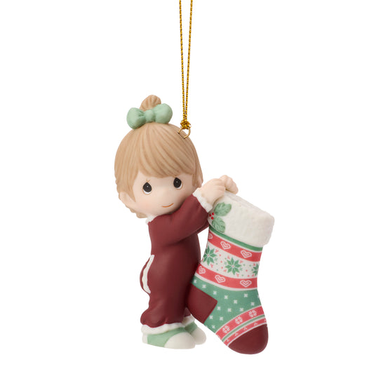It's Beginning To Look A Lot Like Christmas Girl Ornament