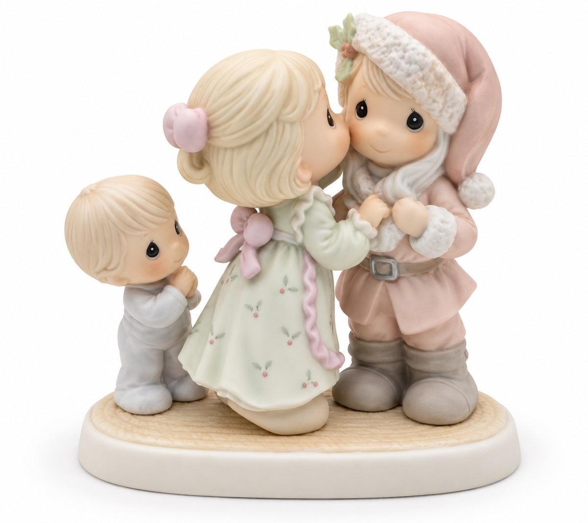 I Saw Mommy Kissing Santa Vintage Figurine