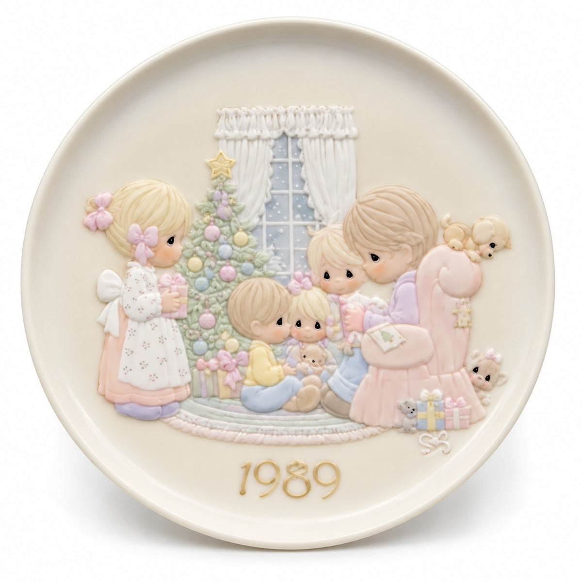 May Your Christmas Be A Happy Home Vintage Plate