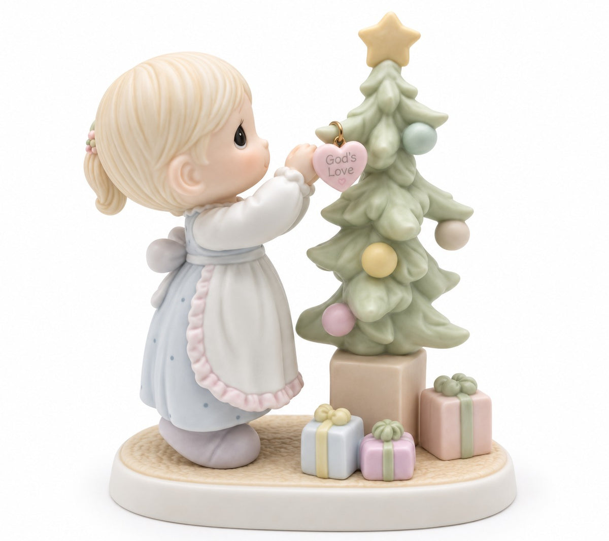 God Cared Enough To Send His Best Vintage Figurine