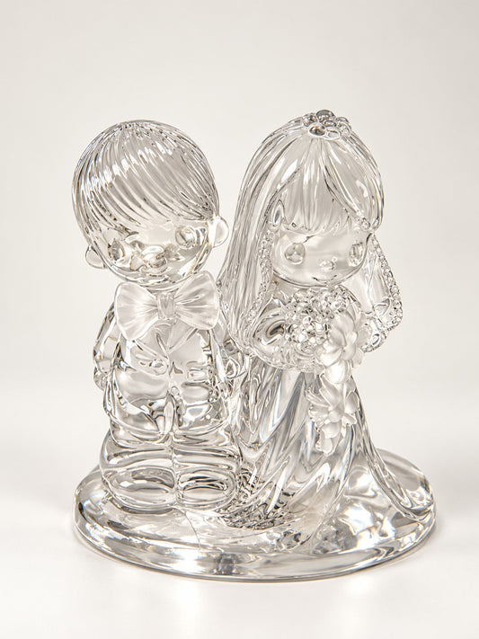 The Lord Bless You And Keep You Vintage Glass Figurine