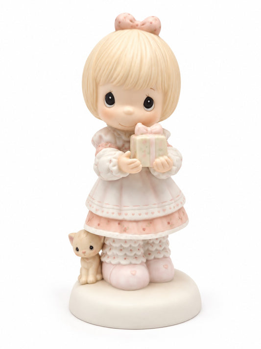 God Sends The Gift Of His Love Vintage Figurine