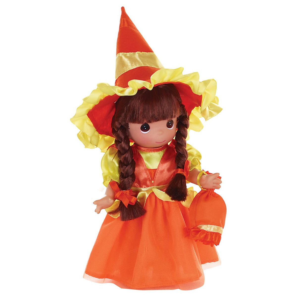 Candy Corn Cutie Brunette 9" Doll