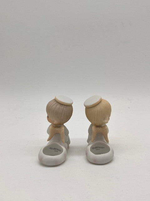 Angels On Cloud Vintage Candle Holders