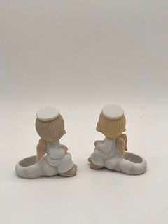 Angels On Cloud Vintage Candle Holders