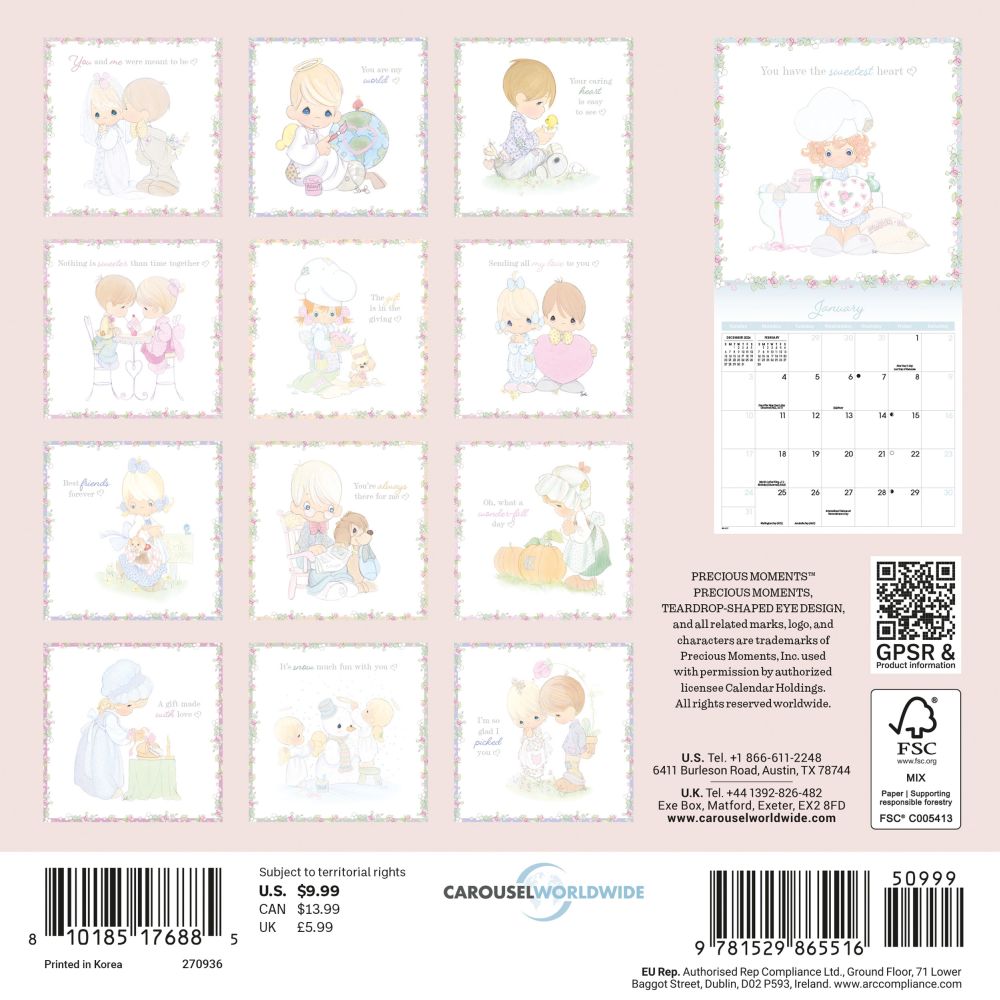 Nothing's Sweeter Than Time Together 2027 Mini Wall Calendar