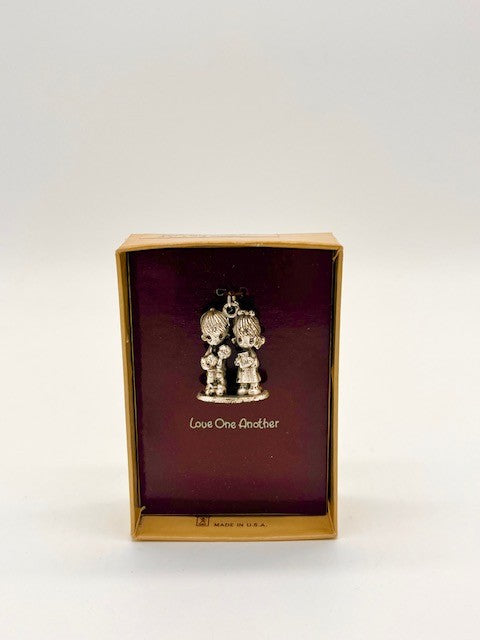 Love One Another Vintage Christening Charm