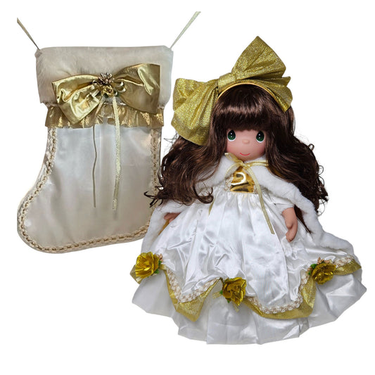 We Wish You A Golden Christmas 33rd Annual Stocking Doll