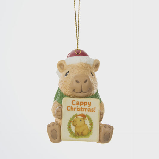 Cappy Christmas Capybara Ornament